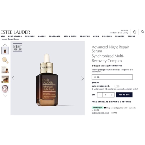 Estée Lauder Advanced Night Repair 1.7oz Fresh Stock NEW IN BOX Retail $115 - Picture 4 of 4